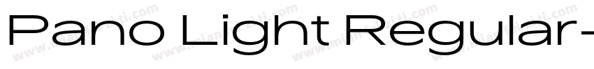 Pano Light Regular字体转换